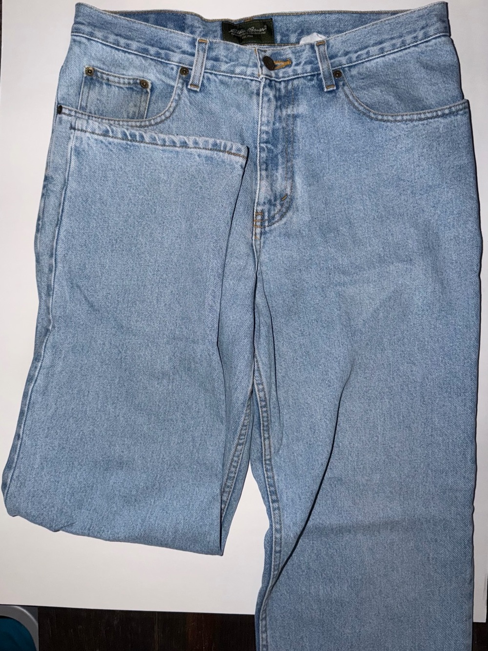 Eddie Bauer Light Blue Relaxed Fit Jeans